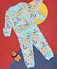 Pantaloons Baby Full Sleeves Baby Animals Printed Coordinating Tee With Joggers Set - Blue
