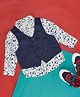 Pantaloons Baby Full Sleeves Seamless Floral Printed Shirt With Waistcoat - White