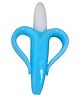 Kritiu Silicone Banana Shaped Teething Toothbrush - Blue