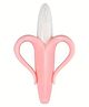 Kritiu Silicone Banana Shaped Teething Toothbrush - Pink