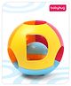 Babyhug Colorful Action Rattle Ball For Kids| Fun Color & Soft Rattling Sound| Attractive Baby Ball Shape Rattle for 3 Months+| Gifting Toy| Child Safe Material| Non- Toxic| BIS Certified