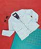 Pantaloons Junior Full Sleeves Solid Blazer - Powder Blue