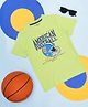 Pantaloons Junior Half Sleeves American Football Printed Tee - Bright Green
