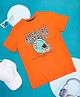 Pantaloons Junior Half Sleeves American Football Printed Tee - Orange