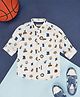 Pantaloons Junior Full Sleeves Letter  Printed Shirt - White