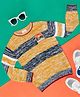Pantaloons Junior Full Sleeves Abstract Striped Pullover - Yellow