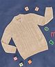 Pantaloons Junior Full Sleeves Cable Designed Pullover - Beige