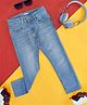 Pantaloons Junior Solid Button Down Jeans - Light Blue