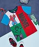 Pantaloons Junior Marvels Featuring Half Sleeves Spiderman & Hulk Printed Tee - Multi Colour