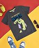 Pantaloons Junior Marvels Avengers Featuring Half Sleeves Hulk Printed Tee - Anthra Melange Grey