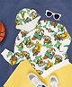 Pantaloons Junior Full Sleeves Animals Face Detailed Hoodie - White