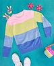 Pantaloons Junior Full Sleeves Colour Blocked Pullover - Pink