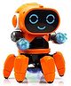 WISHKEY Robot Music Toys with Colorful Disco Light Multicolor (Pack of 1)