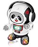 WISHKEY Plastic Panda Robot Toy for Children All Direction Moving and Dancing Robot for Kids Black Pack of 1)