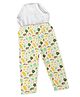 Superbottoms Leaves Printed Diaper Pant With Stitched In Padded Underwear - Peach