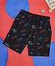 Pantaloons Junior  Text  Printed Shorts -  Black