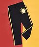 Pantaloons Junior Placement New York Numbers Printed Side Tape Track Pant - Black