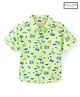 Babyhug 100% Cotton Half Sleeves Shirt Beach Print - Green