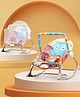 Play Nation Baby Rocker With Electric Vibrating Music- Orange| Mosquito Net| Safety Harness| Foldout Stand