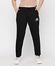 Lil Tomatoes Cotton Looper Placement Rainbow Printed Joggers - Black