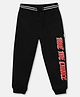 Mackly Take The Chance Text  Printed Pant - Black