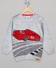 The Sandbox Clothing Co Full Sleeves Cars Designed Knitted  Sweater - Grey