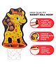 NHR Hanging Basket Board With Net & Ball With Giraffe Cartoon Character Print Hanging Board - Multicolour