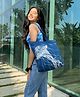 Ecoright Large Zipper Tote Bag Jelly Fish - Blue