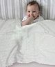 Baby Moo Swirl Fur Luxurious Blanket - White