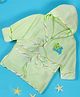 Baby Moo Taklu Turtle Embroidered Half Sleeves Bathrobe - Green