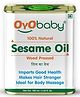 OYO BABY 0 Oyo Baby Unrefined and Unfiltered Wood Pressed 100% Natural and Chemical Free Sesame Oil Extract with Kachi Ghani 100ml