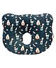 Oyo Baby Memory Foam Head Shaping Baby Pillow Dark Blue with Cute Animal Print Bear