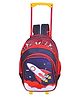 Happile Kids Hard-shell  Space  & Chandrayaan Theme Trolley  Back Pack Blue &Multicolor- Height 18 Inches