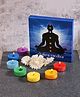 Parkash Candles Scented Chakra Candles Set of 7 - Multicolour