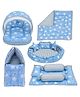 Fareto Complete Bedding Set essentials Combo For Baby - Cloud Blue