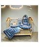 Fareto Complete Bedding Set essentials Combo For Baby - Crown grey