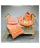 Fareto New Born Baby Full Bedding Set Combo - Crown Orange