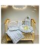 Fareto New Born Baby Full Bedding Set Combo Ship - Grey