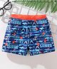 Pine Kids Swimming Trunk Shark Print- Blue