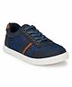 TUSKEY Self Designed Laced Up Shoes - Navy Blue