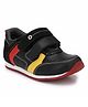 TUSKEY Colour Block Detailed  Double Velcro Closure Shoes - Black