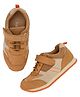 TUSKEY Colour Block Detailed   Velcro Closure Jogger Shoes - Tan Brown