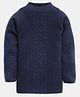 RVK Full Sleeves Solid High Neck  Sweater - Navy Blue