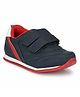TUSKEY Patch Detailed Double Velcro Closure Shoes - Navy Blue