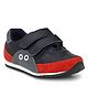 TUSKEY Colour Block Detailed  Double Velcro Closure Shoes - Blue