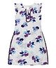 Young Birds Sleeveless Floral Printed  Kurti - Lilac