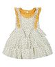 Young Birds Half Cap Sleeves Floral Printed Dress - Yellow