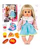 Fiddlerz Doll Set with Fast Food Accessories for Girls