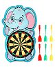 Fiddlerz Kids Dart Board Game Set with Sticky Balls & Hook Portable Educational Activity Toys For Boys Girls (Elephant Sticky Target)