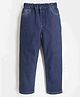 Cherry Crumble By Nitt Hyman Solid Button Down Stretchable & Easy Fit Classic Comfort Unisex Jeans - Navy Blue